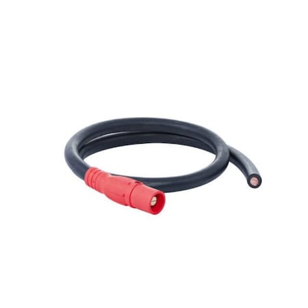 Type W 400A Pig Tails Series 16 MaleBlunt 6ft, Red